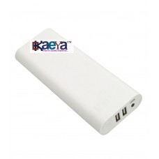 OkaeYa 15000Mah Power Bank, Led Light, Portable 2 Usb Fast Charging,White